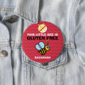 Gluten-freie Hummel-Bienen-roter Knopf für Button (Beispiel)