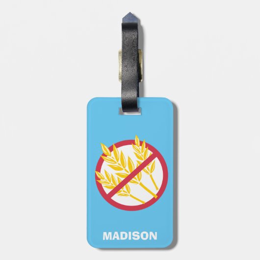 Gluten-freie Hummel-großer Medizin-Taschen-Umbau Gepäckanhänger (Rückseite vertikal)