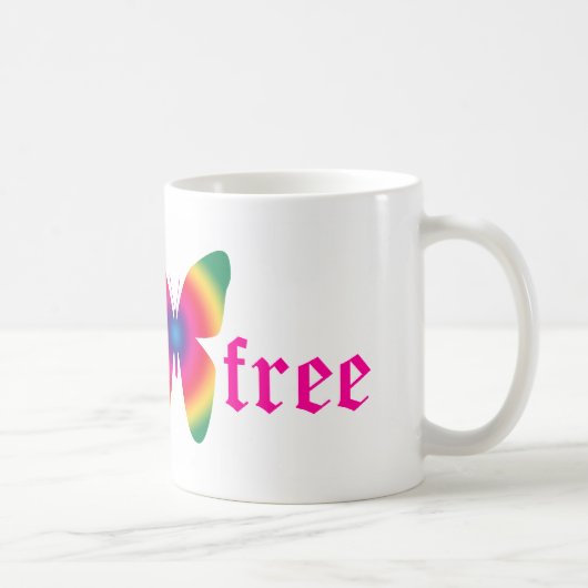 Gluten-freie (mehrfarbige) große Tasse des (Rechts)