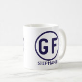 Gluten-freie personalisierte Kaffee-Tasse Kaffeetasse (VorderseiteRechts)