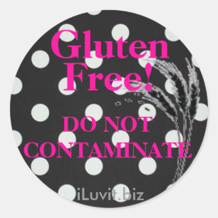 GLUTEN FREIER Aufkleber für Zöliakie