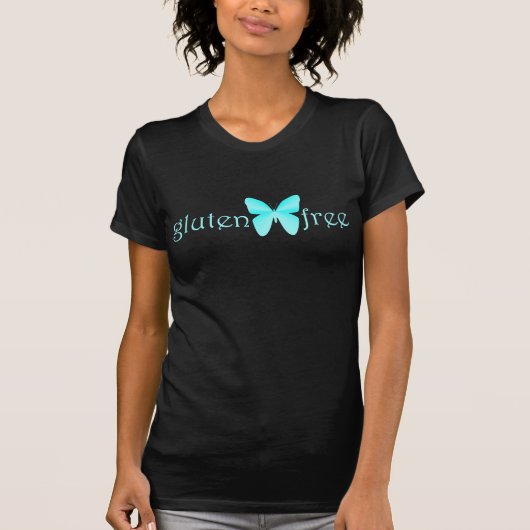 Gluten-freier Schmetterling Petite T-Shirt (Vorderseite)
