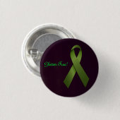 Gluten-freies grünes Band Button (Vorne & Hinten)