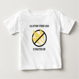 Gluten-freies Kind personalisiert kein Gluten Baby T-shirt