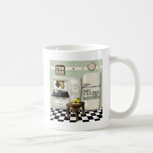 Gluten-freies Küchen-Grün Kaffeetasse (Rechts)