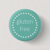 Gluten geben Abzeichen frei Button (Vorderseite)