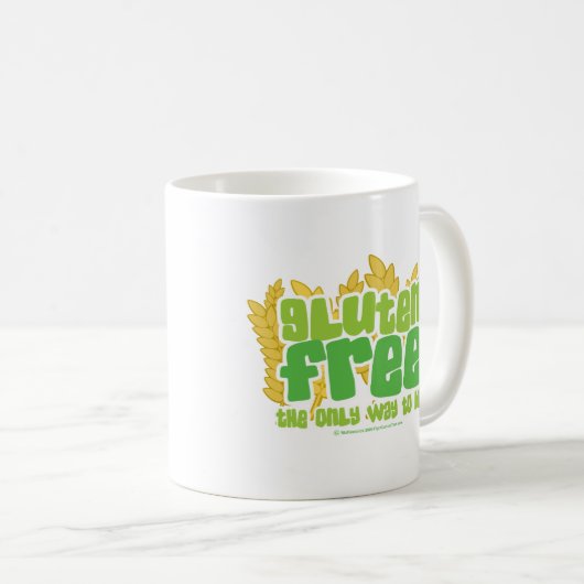 Gluten geben frei kaffeetasse (VorderseiteRechts)