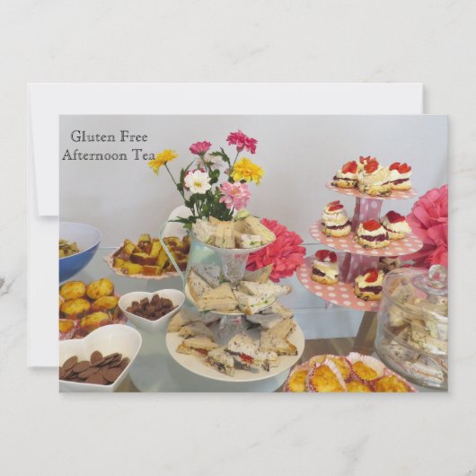 Gluten geben Party Einladung frei (Vorderseite)