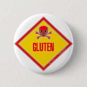Gluten-Gift-Warnung Button