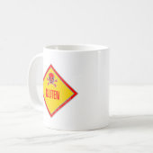 Gluten-Gift-Warnung Kaffeetasse (Vorderseite Links)