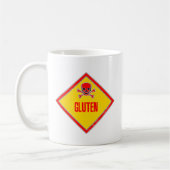 Gluten-Gift-Warnung Kaffeetasse (Links)