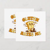 Gluten hasst mich einladung (Vorne/Hinten)