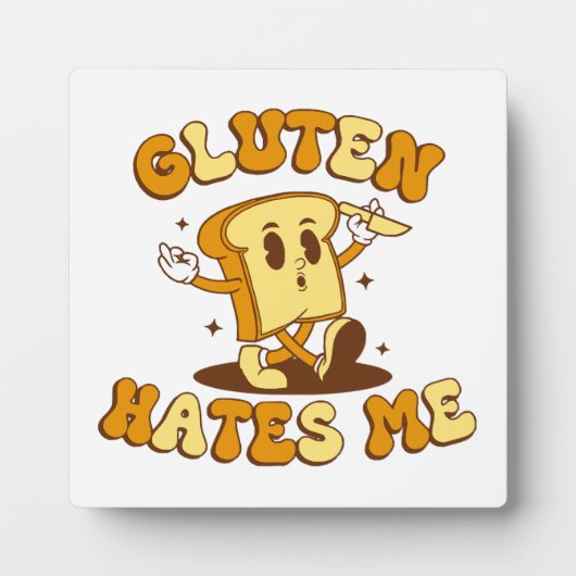 Gluten hasst mich fotoplatte (Vorderseite)