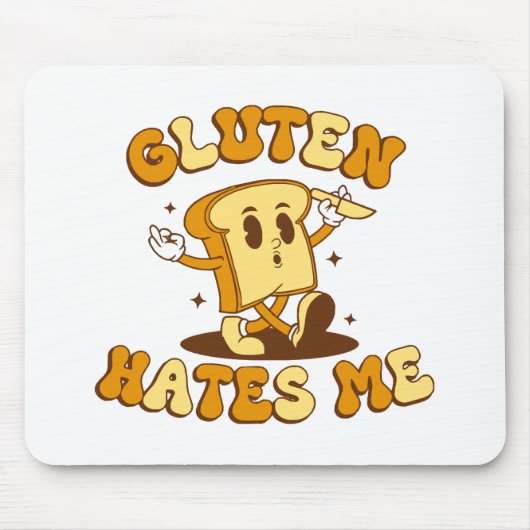 Gluten hasst mich mousepad (Vorne)