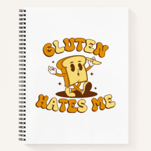 Gluten hasst mich notizblock
