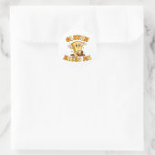 Gluten hasst mich runder aufkleber (Tasche)