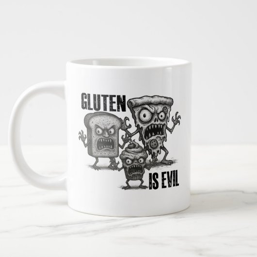 Gluten ist das Böse Jumbo-Tasse (Links)
