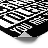 Gluten ist das Erste, was ich dir nicht tolerieren Poster (Ecke)