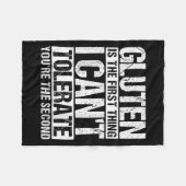 Gluten ist das Erste, was ich nicht tolerieren kan Fleecedecke (Vorderseite (Horizontal))