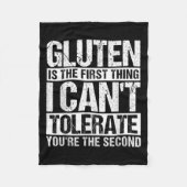 Gluten ist das Erste, was ich nicht tolerieren kan Fleecedecke (Vorderseite)