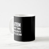 Gluten ist das Erste, was ich nicht tolerieren kan Kaffeetasse (Vorderseite Links)