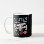 Gluten ist das Erste, was ich nicht tolerieren kan Kaffeetasse (Links)