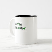 GLUTEN IST die FEINDLICHE Tasse (Vorderseite Links)