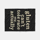 Gluten kann mich nicht tolerieren, eigentlich lust fleecedecke (Vorderseite (Horizontal))