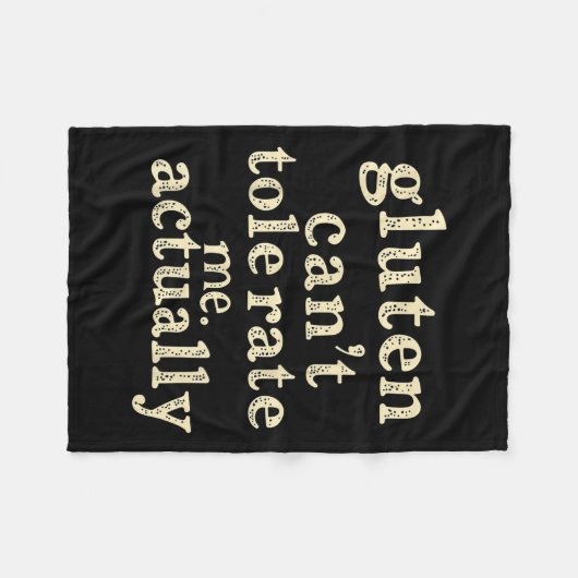 Gluten kann mich nicht tolerieren, eigentlich lust fleecedecke (Vorderseite (Horizontal))