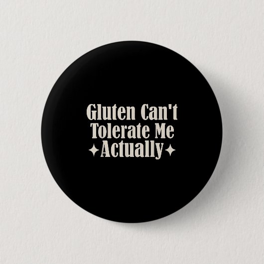 Gluten kann mich nicht tolerieren Lebensmittelalle Button (Vorderseite)