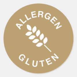 Glutenallergie Runder Aufkleber