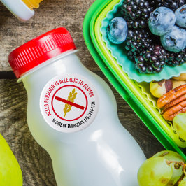 Glutenallergie Runder Aufkleber