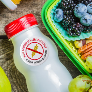 Glutenallergie Runder Aufkleber