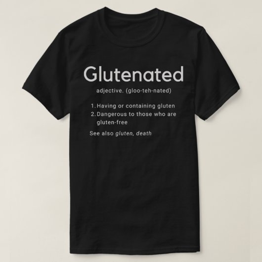 Glutendefinition T-Shirt (Design vorne)