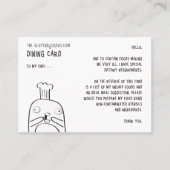 Glutendodgers speisende Karte (Vorderseite)