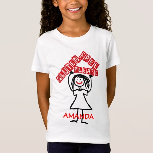 Glutenfrei Bitte T-Shirt (Vorderseite)