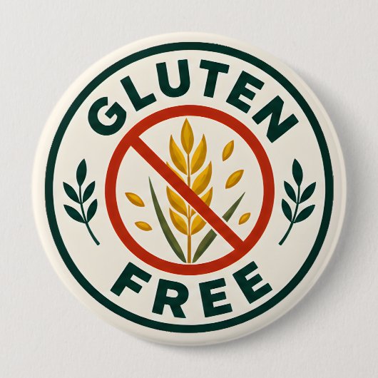 Glutenfrei Button (Vorderseite)