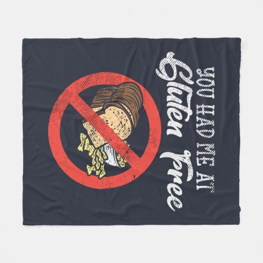 Glutenfrei, das du mir neu hattest fleecedecke (Vorderseite (Horizontal))