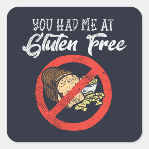 Glutenfrei, das du mir neu hattest quadratischer aufkleber