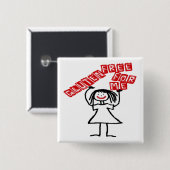 glutenfrei für mich Cartoon Button (Vorne & Hinten)