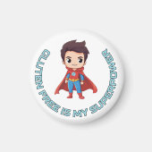 Glutenfrei ist meine Supermacht - Comic Hero Celia Magnet (Vorne)