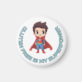 Glutenfrei ist meine Supermacht - Comic Hero Celia Magnet