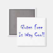 Glutenfrei ist viel Cool! Magnet (Vorderseite/Rückseite)