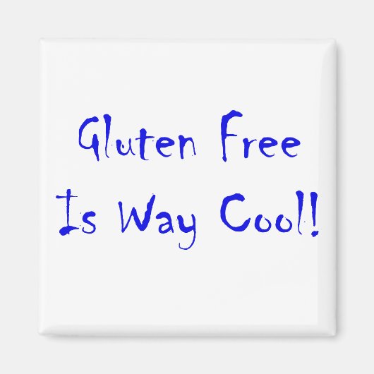 Glutenfrei ist viel Cool! Magnet (Vorne)