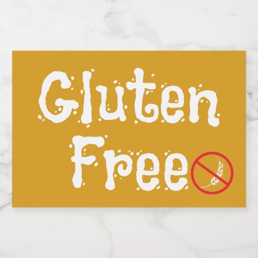 glutenfrei lebensmitteletikett (Einzelnes Label)