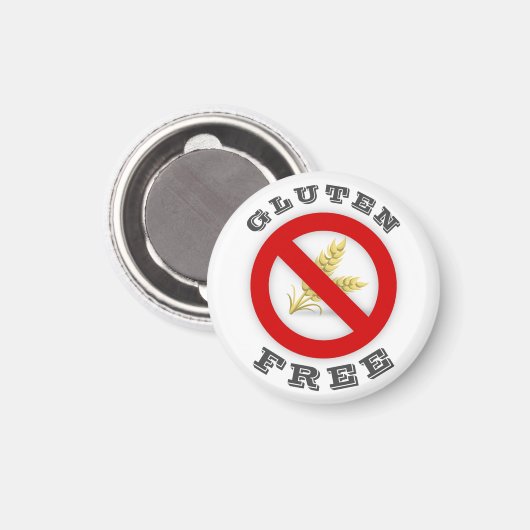 glutenfrei magnet (Vorderseite/Rückseite)