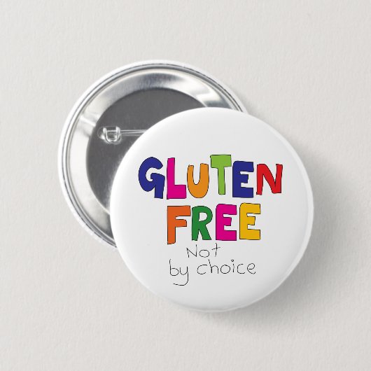 Glutenfrei, nicht nach Wahl Abzeichen zölisch Button (Vorne & Hinten)
