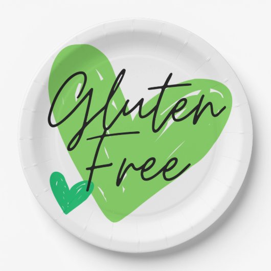 Glutenfrei Pappteller (Vorderseite)