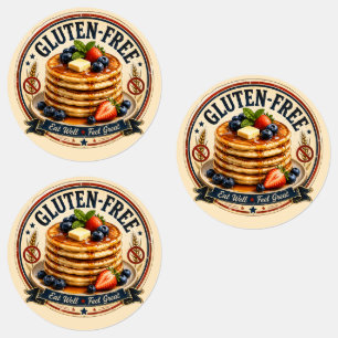 Glutenfrei-Pfannkuchenetiketten Etiketten