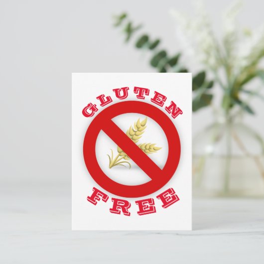 glutenfrei postkarte (Stehend Vorderseite)